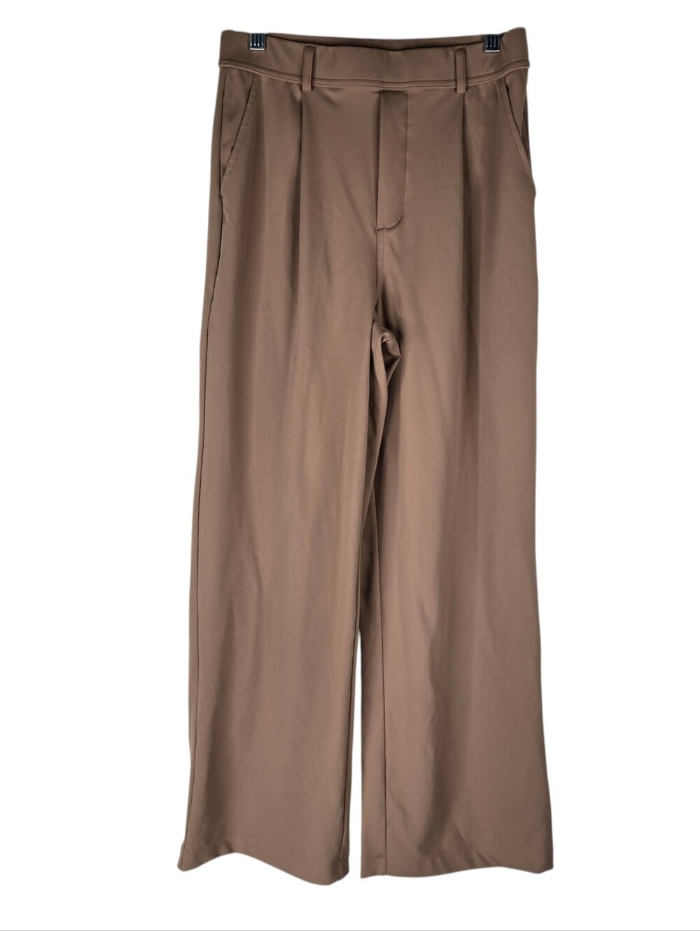 Halara Pants Womens Small? Tan Halo Tek Air High Waist Pull On Pleated Straight
